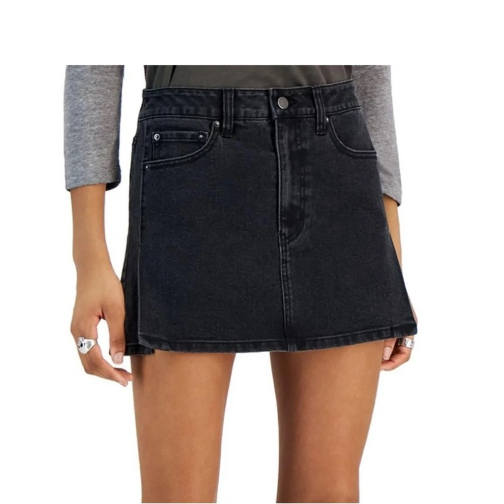 Tinseltown Black Jean Skirt SZ 6 / 15  NWT MSRP $36